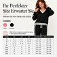🏆 Verkaufsschlager – jetzt halber Preis! Damen-Set mit V-Ausschnitt-Pullover und Weithosen