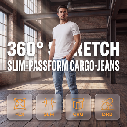 📣📣🎉✨Slim-Fit Jeans-Cargohosen – Figurbetont, praktisch & zeitloses Design