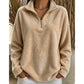 📦 Täglich 500+ Pakete versendet – der Wahnsinn! Bequemes, gemütliches Quarter-Zip-Sweatshirt für Damen