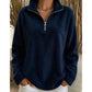 📦 Täglich 500+ Pakete versendet – der Wahnsinn! Bequemes, gemütliches Quarter-Zip-Sweatshirt für Damen