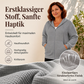⭐ 4,9 Sterne – nicht ohne Grund! Strukturierte Waffel-Langjacke mit Kapuze für Damen