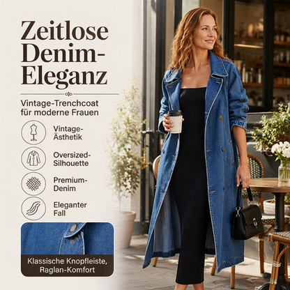 🚨 Eilmeldung: 50% endet heute Nacht! Damen längere Doppelreihige Jeansjacke
