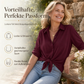⌛ Nur solange Vorrat reicht – danach regulärer Preis! Damen Elegante Freizeitbluse mit Langarm und Knopfleiste