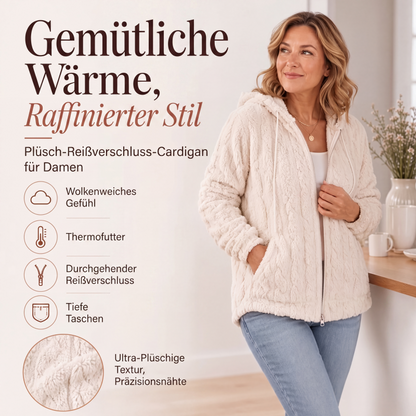 🏃‍♀️ Es wird im Akkord weggeschnappt – zögern Sie nicht! Lockere, warme flauschige Damen-Kapuzenjacke