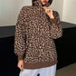 🐆 Damen Sweatshirt mit Leopardenmuster & Viertelreißverschluss – Lässig, bequem & immer passend
