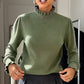 🌷 Lässiges Damen-Strickoberteil mit Rüschen & Mock-Neck – Feminin, weich & immer passend