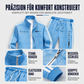 🏆 Verkaufsschlager – jetzt halber Preis! Herren-Set mit geometrischem Muster, Jacke mit durchgehendem Reißverschluss und Hose