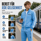🏆 Verkaufsschlager – jetzt halber Preis! Herren-Set mit geometrischem Muster, Jacke mit durchgehendem Reißverschluss und Hose