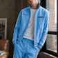 🏆 Verkaufsschlager – jetzt halber Preis! Herren-Set mit geometrischem Muster, Jacke mit durchgehendem Reißverschluss und Hose