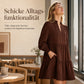 📊 Über 200.000 Verkäufe – Dankeschön mit 50% Rabatt! Damen V-Ausschnitt gestuftes Rüschen Minikleid