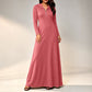📢📢50%Rabatt!!!🎉✨Damen geripptes Kapuzen-Maxikleid