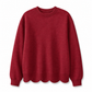 💨 Wer zögert, zahlt mehr – kein Scherz! Damen Sweatshirt mit Muschels-cut Saum und Rundhals