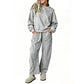 🏅 2000 Stück in 3 Tagen verkauft – schnell sein! Freizeit-Sweatshirt und Wide-Leg-Hosen Set für Damen