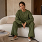 🏅 2000 Stück in 3 Tagen verkauft – schnell sein! Freizeit-Sweatshirt und Wide-Leg-Hosen Set für Damen