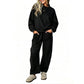 🏅 2000 Stück in 3 Tagen verkauft – schnell sein! Freizeit-Sweatshirt und Wide-Leg-Hosen Set für Damen