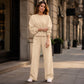 🏅 2000 Stück in 3 Tagen verkauft – schnell sein! Freizeit-Sweatshirt und Wide-Leg-Hosen Set für Damen