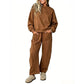 🏅 2000 Stück in 3 Tagen verkauft – schnell sein! Freizeit-Sweatshirt und Wide-Leg-Hosen Set für Damen