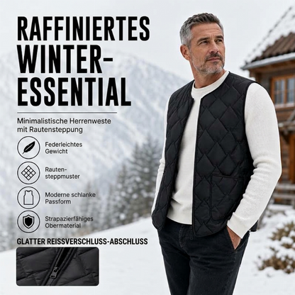 🌟 Der Look, den alle suchen – bei uns 50% günstiger! Wärmebeständige Steppweste für Herren im Winter