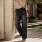 📈 Verkaufshit Nr. 1 – direkt 50%! Damen Stretch-Jeans mit hohem Bund und weitem Bein