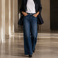 📈 Verkaufshit Nr. 1 – direkt 50%! Damen Stretch-Jeans mit hohem Bund und weitem Bein