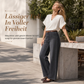⭐ 4,9 Sterne – nicht ohne Grund! Damen Jeanshose mit hohem Bund und weitem Bein