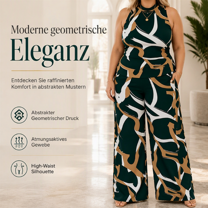 ⏰ Countdown läuft – 50% nur noch 3 Tage! Elegantes bedrucktes 2-Teile-Set für Damen