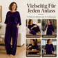 🚨 Eilmeldung: 50% endet heute Nacht! Samt-Set für Damen: Kurzarm-Oberteil & Weite-Hose