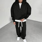 📢📢50%Rabatt!!!🎉✨Lässiges Halb-Zip Kapuzen-Sweatshirt & weit geschnittene Hose für Herren – Bequemer Sitz, sportlicher Look & vielseitig kombinierbar – Weicher Stoff, moderne Passform & perfekt für Alltag, Sport & Freizeit
