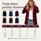 🧶 Damen Strickjacke mit Perlenbesatz – Weich, feminin & immer passend