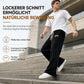 ⌛ Nur solange Vorrat reicht – danach regulärer Preis! Herren Freizeit-Cordhose mit weitem Bein, elastischem Kordelbund, entspannter Passform