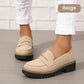 📊 Über 200.000 Verkäufe – Dankeschön mit 50% Rabatt!Bequeme Damen-Slip-On-Loafers mit Blockabsatz