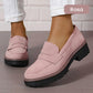 📊 Über 200.000 Verkäufe – Dankeschön mit 50% Rabatt!Bequeme Damen-Slip-On-Loafers mit Blockabsatz