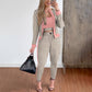 📢🎉50%Rabatt!!!🛍️✨3-teiliges Damen-Set aus Cardigan, Bandeau-Top und Hose