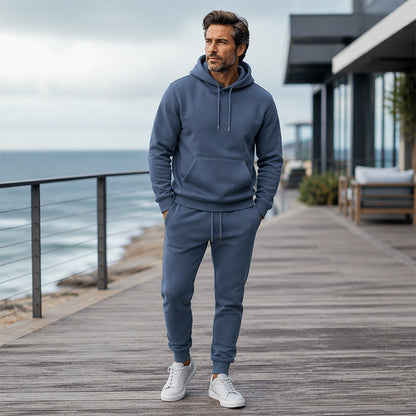 ⭐ 4,9 Sterne – nicht ohne Grund! Herren Kapuzen-Sweatshirt und Sweatpants zweiteiliges Trainingsanzug-Set