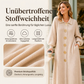 🔥Beliebtes Produkt ！✨Damen Maxikleid aus Rippstrick mit Laternenärmeln