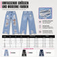 👖 Damen zerrissene Jeans mit geradem Bein – Lässig, bequem & immer passend