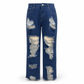 👖 Damen zerrissene Jeans mit geradem Bein – Lässig, bequem & immer passend