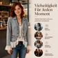 🙌 70% Wiederkaufquote – Qualität überzeugt! Damen Jeansjacke mit Spitzenabschluss und Reverskragen