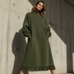 📊 Über 200.000 Verkäufe – Dankeschön mit 50% Rabatt! Unifarbenes Damen Freizeitkleid aus Kunstvelours
