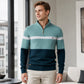 ⌛ Nur solange Vorrat reicht – danach regulärer Preis! Herren Freizeit Pullover mit Farbblock-Design und Halbzipper