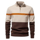 ⌛ Nur solange Vorrat reicht – danach regulärer Preis! Herren Freizeit Pullover mit Farbblock-Design und Halbzipper