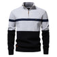 ⌛ Nur solange Vorrat reicht – danach regulärer Preis! Herren Freizeit Pullover mit Farbblock-Design und Halbzipper