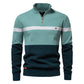 ⌛ Nur solange Vorrat reicht – danach regulärer Preis! Herren Freizeit Pullover mit Farbblock-Design und Halbzipper