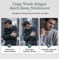 🔔 Letzte 100 Stück – solange der Vorrat reicht! Herren Winter Strickjacke mit Kapuze, kariert, mit Fleecefutter, dicker Mantel mit langen Ärmeln