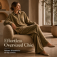 🧥Neuheiten – Hochwertiges zweiteiliges Samt-Set – Weicher Fall & edle Loungewear für jeden legeren Anlass