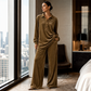 🧥Neuheiten – Hochwertiges zweiteiliges Samt-Set – Weicher Fall & edle Loungewear für jeden legeren Anlass