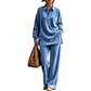 🧥Neuheiten – Hochwertiges zweiteiliges Samt-Set – Weicher Fall & edle Loungewear für jeden legeren Anlass