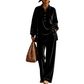 🧥Neuheiten – Hochwertiges zweiteiliges Samt-Set – Weicher Fall & edle Loungewear für jeden legeren Anlass