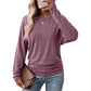 🔥 50% RABATT! Damen-Strickpullover mit Rundhals – Langarm, abfallende Schultern, Fledermausärmel & seitlicher Rüschenoptik