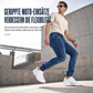 🚀 Neu eingetroffen – 50% Probierpreis! Gewaschene Denim-Jogger-Jeans für Herren, Freizeit-Jeans mit Bündchen